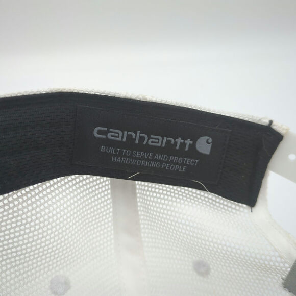 Carhartt Force Logo Mesh Trucker Hat Cap Snapback Mesh Back Green White OSFA - Picture 6 of 6